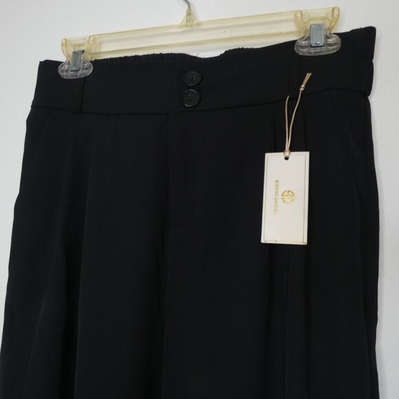 Sierra Darien Women's M NWT Black Dress Pants Straight Leg Elastic Waist - Picture 3 of 9